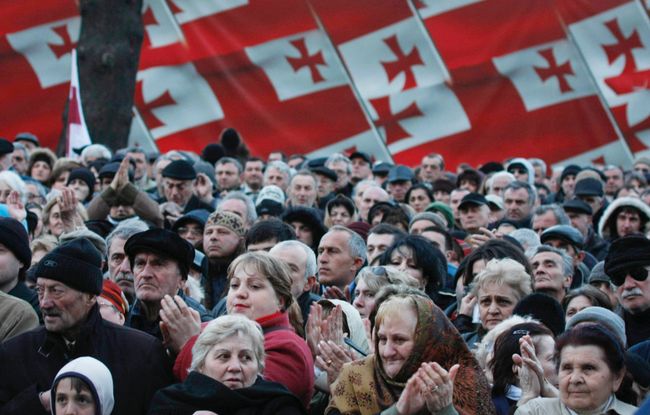 Митинг в Тбилиси. Архив.