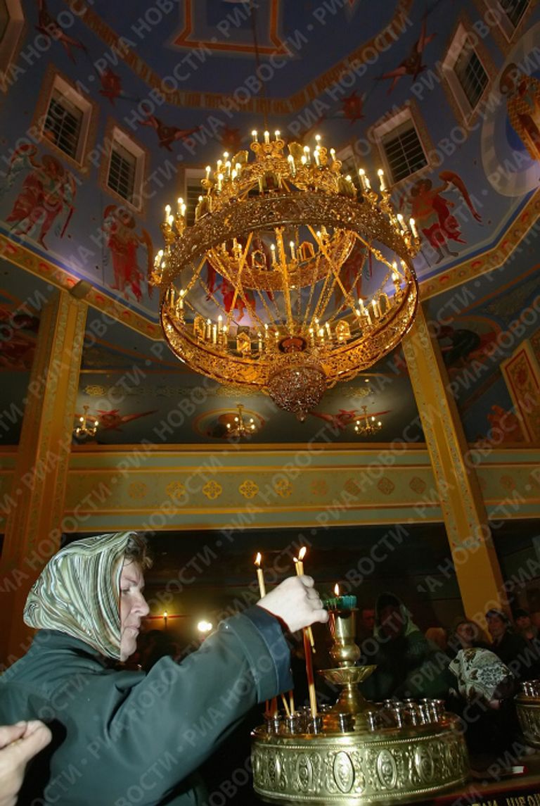 Пасхальное праздничное богослужение в Грозном Пасхальное праздничное богослужение в Грозном
