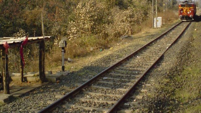 Пассажирский поезд в Индии