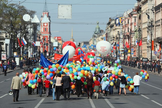 Первомайская демонстрация. Архив