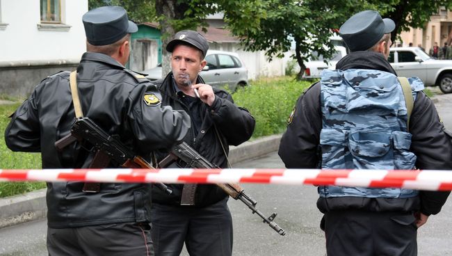 Сотрудники правоохранительных органов в Нальчике. Архив