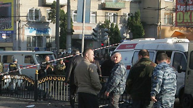 В центре Владикавказа. Архив