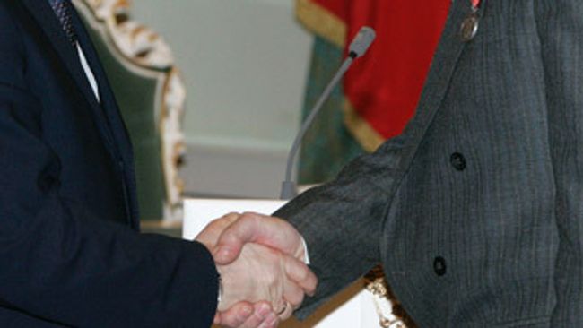 Награждение медалью Награждение медалью