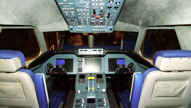 Макет кабины пилотов МС-21