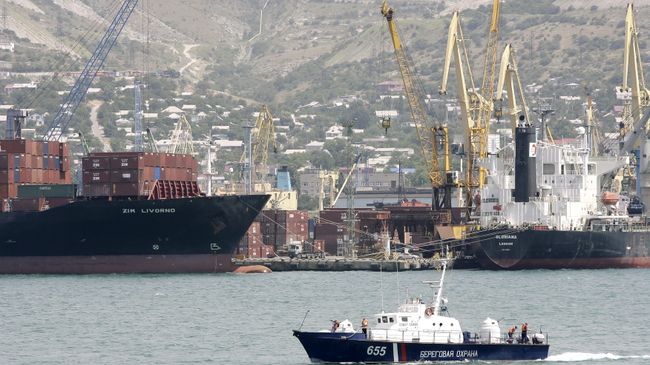 В морском порту Новороссийска
