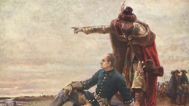 Карл XII и гетман Мазепа, картина шведского художника Густава Седерштрома