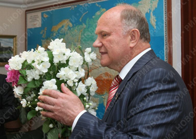 Лидер КПРФ Геннадий Зюганов в День рождения Лидер КПРФ Геннадий Зюганов в День рождения
