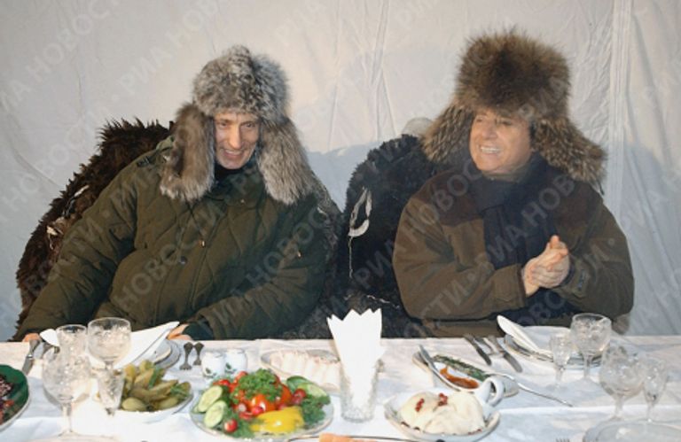 В.Путин и С.Берлускони во время встречи в Завидово В.Путин и С.Берлускони во время встречи в Завидово