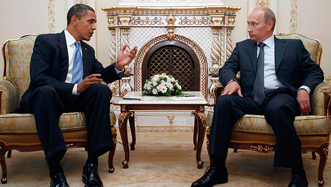 Барак Обама и Владимир Путин Барак Обама и Владимир Путин
