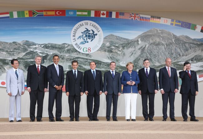 На саммите большой восьмерки G8-2009