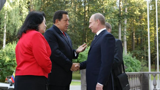 Встреча премьер-министра РФ Владимира Путина с Уго Чавесом