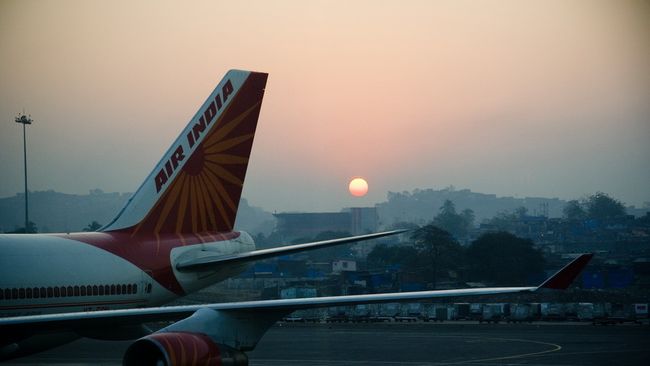 Самолет авиакомпании Air India. Архивное фото Самолет авиакомпании Air India. Архивное фото
