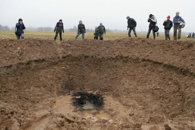 В Латвии упал метеорит