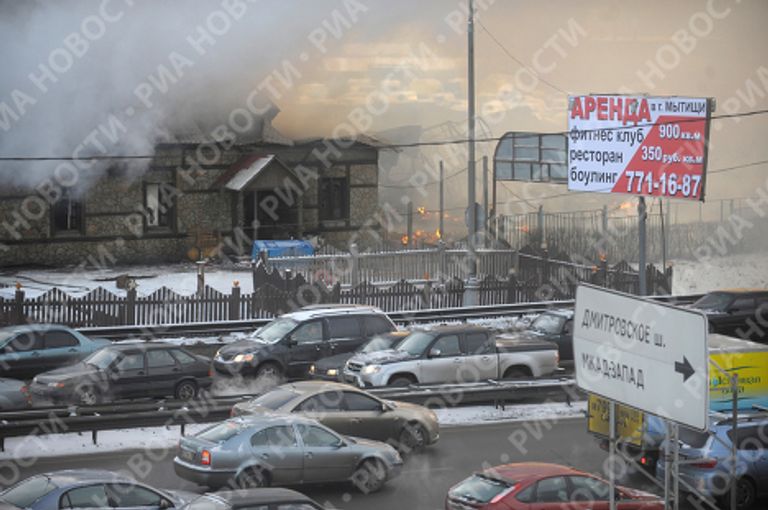 Пожар на рынке Пирогово в Подмосковье Пожар на рынке Пирогово в Подмосковье