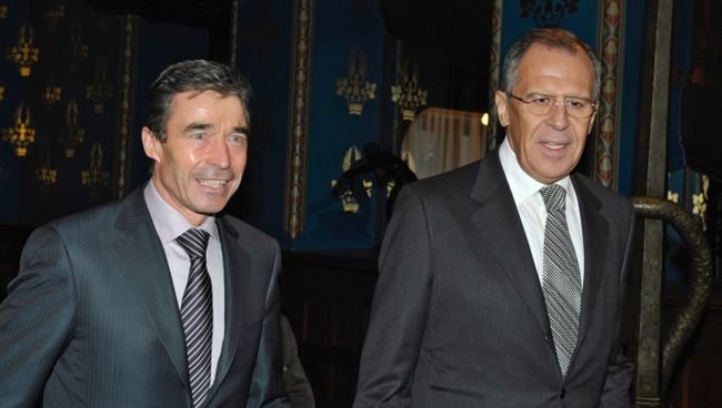 Глава МИД РФ Сергей Лавров встретился с генсеком НАТО Андресом Фогом Расмуссеном