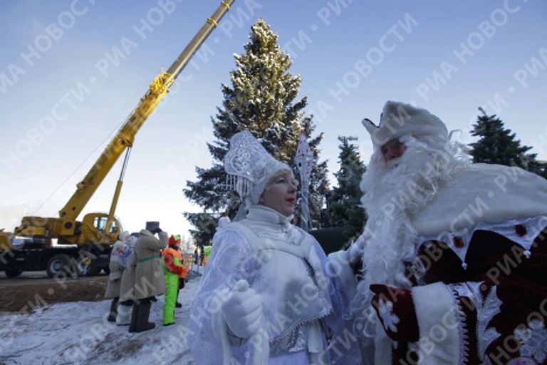 Проводы главной новогодней ели России на территории лесничества в Московской области Проводы главной новогодней ели России на территории лесничества в Московской области