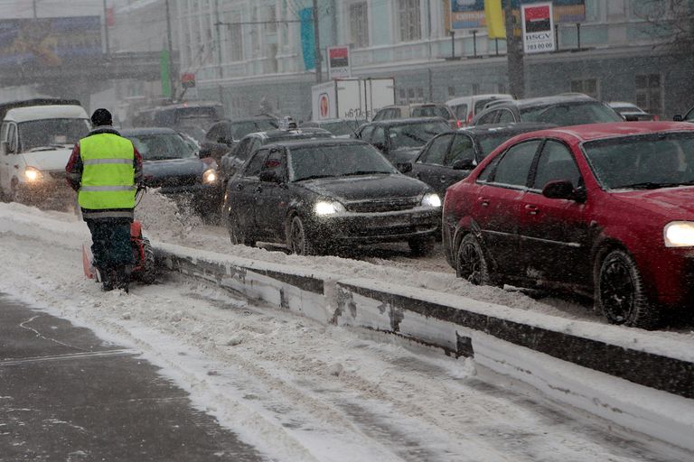 Снегопад в Москве