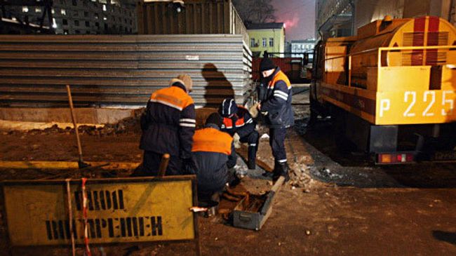 Авария на газопроводе. Архив