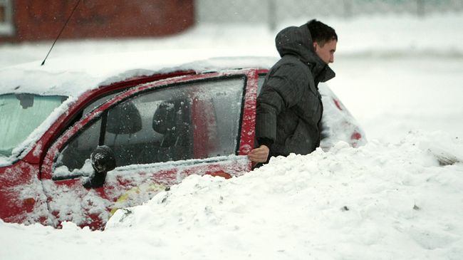 Снегопад в Санкт-Петербурге