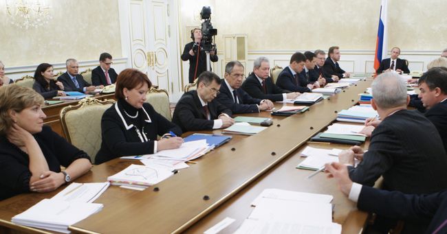 Премьер-министр России Владимир Путин провел заседание Президиума правительства РФ