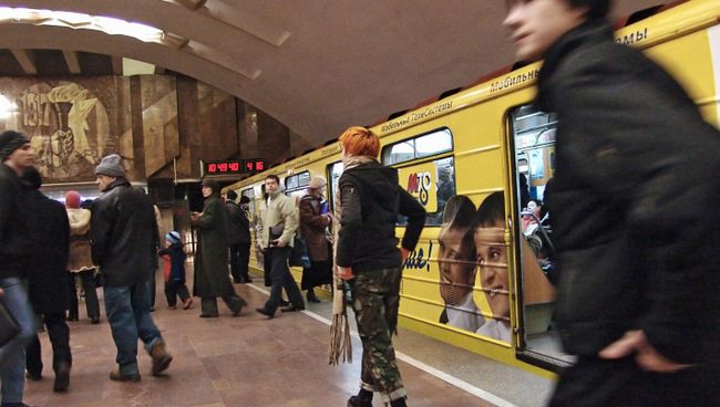 В Новосибирском метро, архивное фото В Новосибирском метро, архивное фото