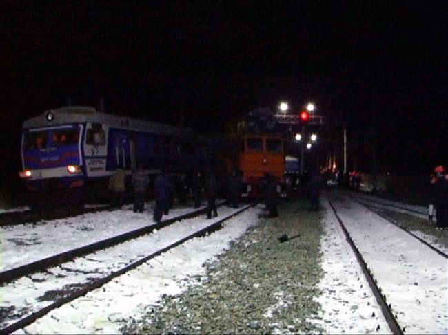 Авария в Астраханской области, на перегоне Дельта - Бузанский Приволжской железной дороги   