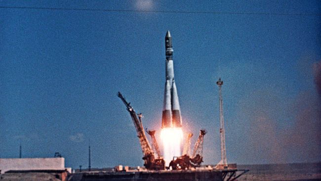 Старт космического корабля Восток-1 Старт космического корабля Восток-1