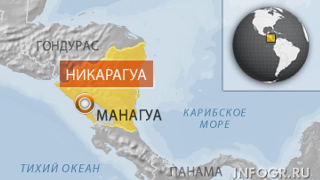 Никарагуа. Карта