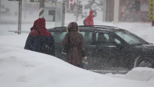 Сильный снегопад в Москве