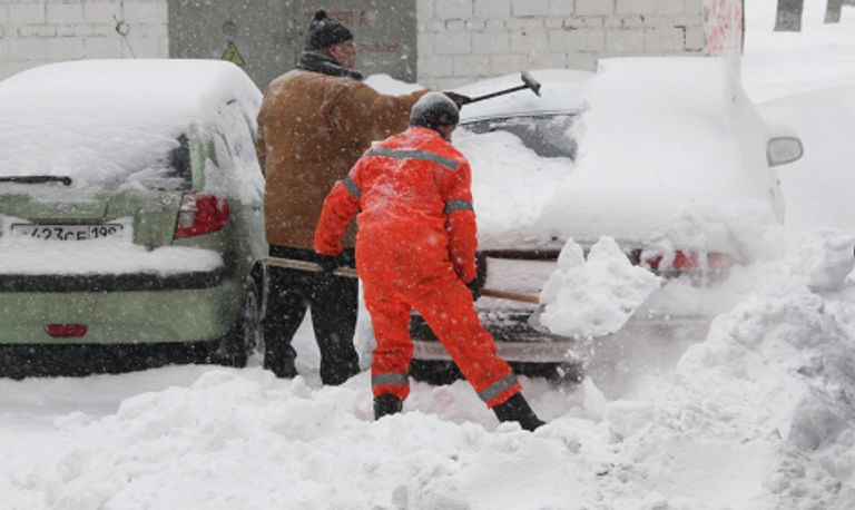 Сильный снегопад в Москве Сильный снегопад в Москве