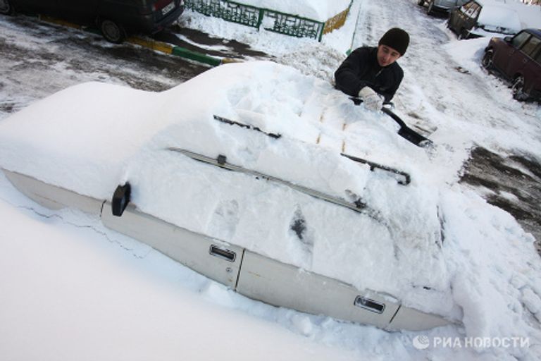 Зимний день в Москве Зимний день в Москве