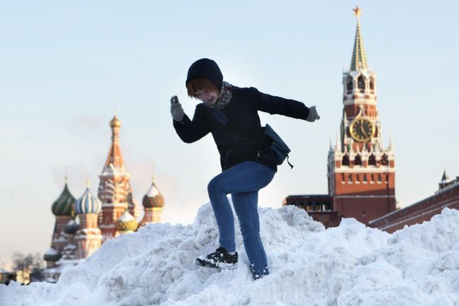 Зимний день в Москве Зимний день в Москве