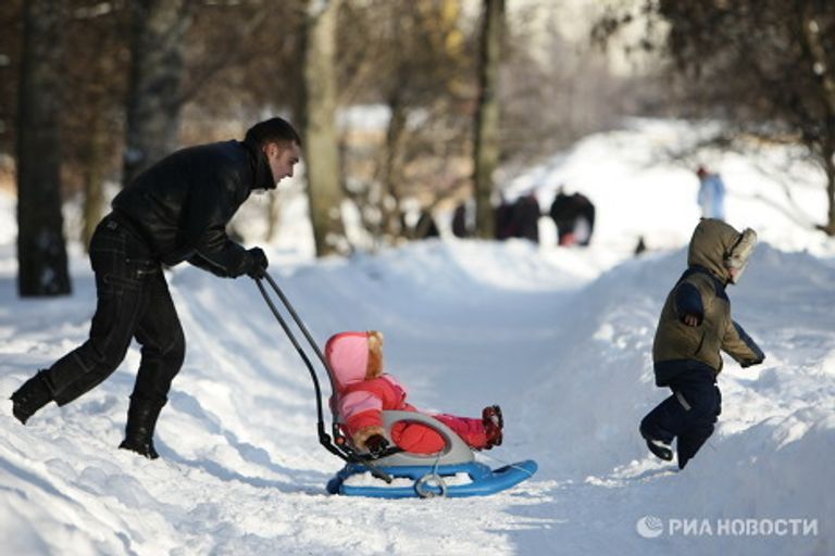 Зимний день в Москве Зимний день в Москве