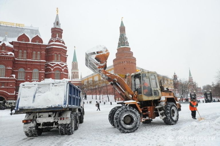 Сильный снегопад в Москве Сильный снегопад в Москве