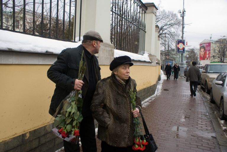 Прощание с актером Владиславом Галкиным в Москве Прощание с актером Владиславом Галкиным в Москве