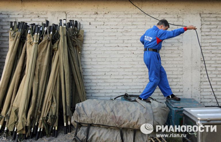 Развертывание аэромобильного госпиталя МЧС РФ в Чили Развертывание аэромобильного госпиталя МЧС РФ в Чили