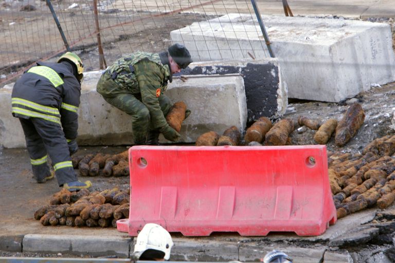 В Москве обнаружено 300 снарядов времен Великой Отечественной войны