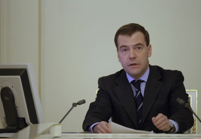Президент РФ Дмитрий Медведев. Архив