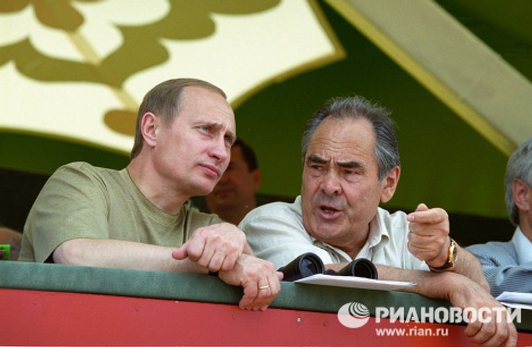 В.Путин и М.Шаймиев на празднике Сабантуй в Казани В.Путин и М.Шаймиев на празднике Сабантуй в Казани