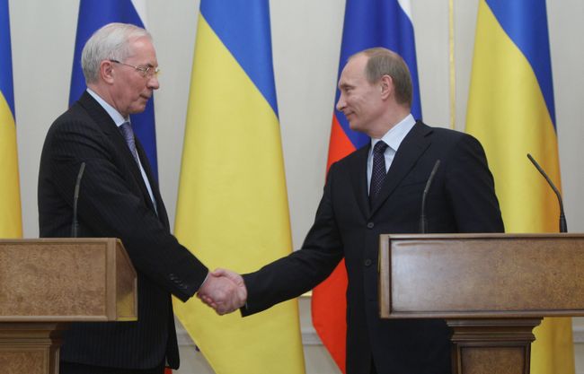 Встреча премьер-министров РФ и Украины В.Путина и Н.Азарова. Архив Встреча премьер-министров РФ и Украины В.Путина и Н.Азарова. Архив