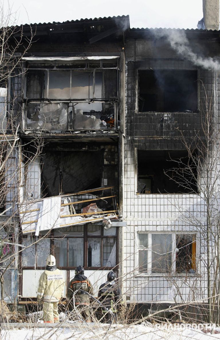 Взрыв газа в жилом доме в Подмосковье Взрыв газа в жилом доме в Подмосковье