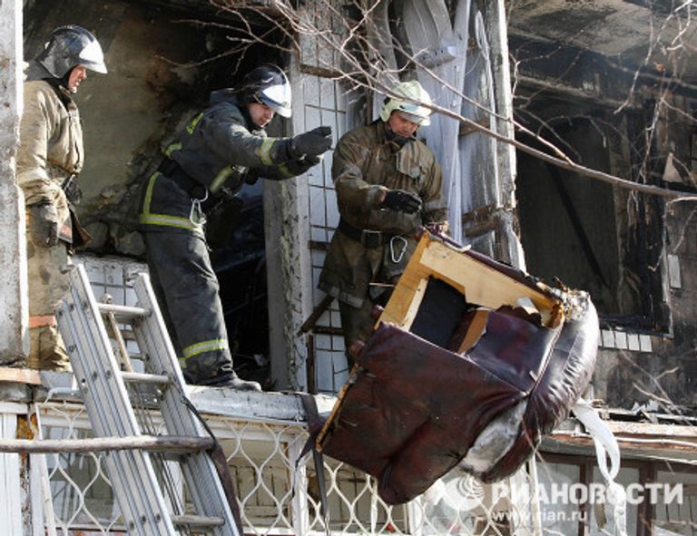 Взрыв газа в жилом доме в Подмосковье Взрыв газа в жилом доме в Подмосковье