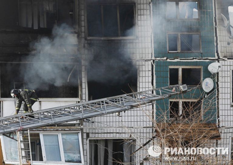 Взрыв газа в жилом доме в Подмосковье Взрыв газа в жилом доме в Подмосковье