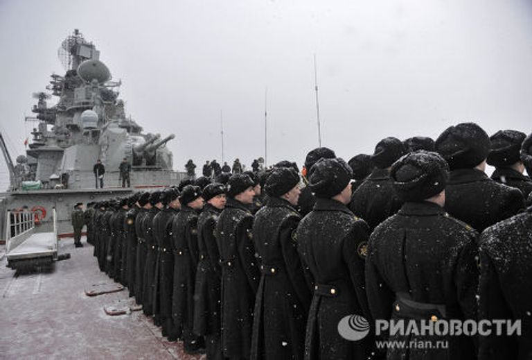 Тяжелый атомный ракетный крейсер Петр Великий вышел в очередной дальний поход Тяжелый атомный ракетный крейсер Петр Великий вышел в очередной дальний поход
