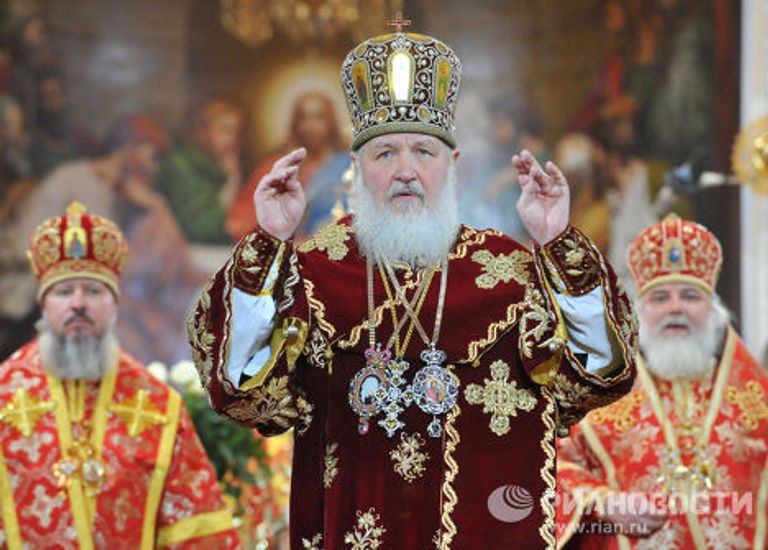 Пасхальное богослужение в храме Христа Спасителя в Москве Пасхальное богослужение в храме Христа Спасителя в Москве