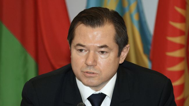 Заместитель генерального секретаря ЕврАзЭС Сергей Глазьев на заседании Комиссии таможенного союза ЕврАзЭС.
