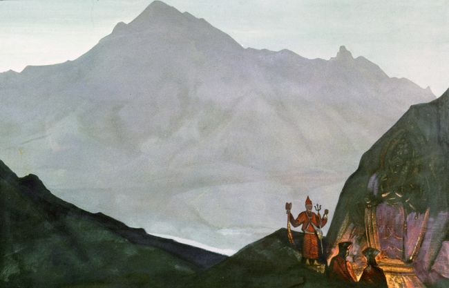 Картина Рериха Ченрези. Западный Тибет Картина Рериха Ченрези. Западный Тибет