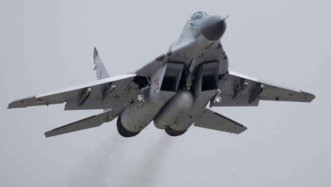 Боевой истребитель Миг-29СМТ. Архивное фото Боевой истребитель Миг-29СМТ. Архивное фото