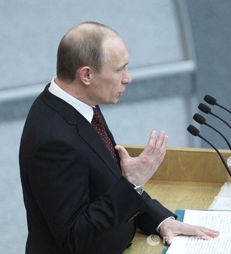 Премьер-министр России Владимир Путин выступил на заседании Госдумы РФ Премьер-министр России Владимир Путин выступил на заседании Госдумы РФ