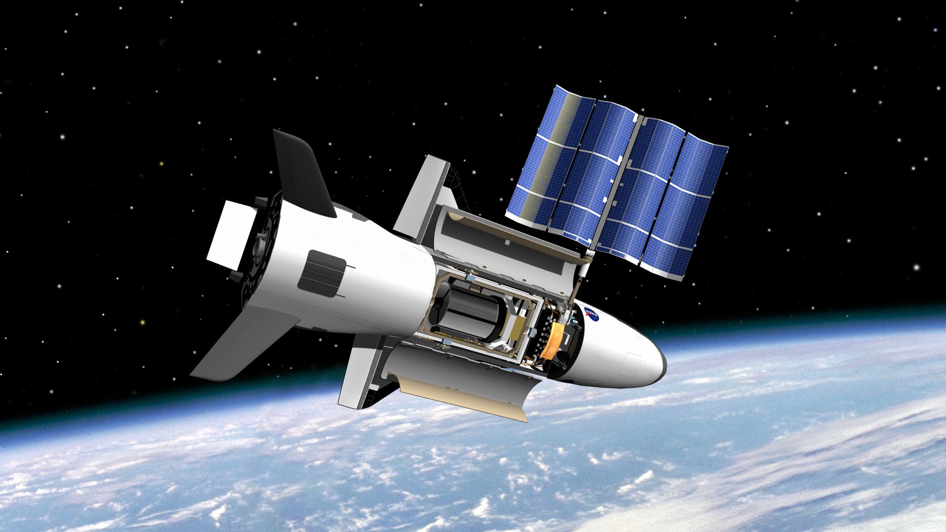 Американский беспилотный космический аппарат X-37 Orbital Test Vehicle Американский беспилотный космический аппарат X-37 Orbital Test Vehicle - РИА Новости, 1920, 20.11.2021